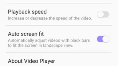 Captura de tela de Samsung Video Player 1