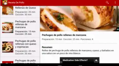 Captura de tela de Receta De Pollo 2