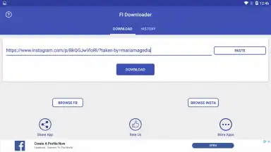 Captura de tela de Video Downloader for Facebook & Instagram 4