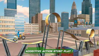 Captura de tela de London City Motorbike Stunt Riding Simulator 3