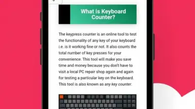 Captura de tela de Keyboard Counter 3