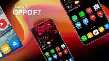 Captura de tela de Oppo F7 Launcher - Themes and Wallpapers 5