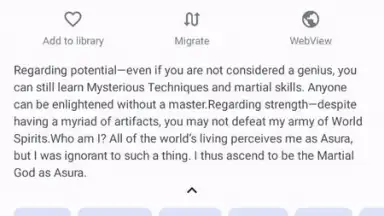 Captura de tela de LNReader 1