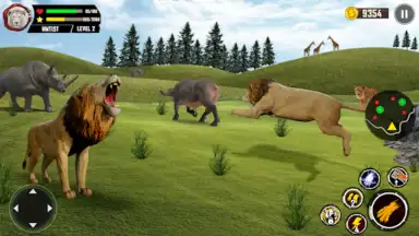 Captura de tela de Lion Simulator Animal Games 3d 2
