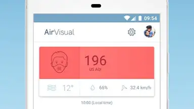Captura de tela de IQAir AirVisual 4