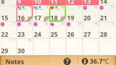 Captura de tela de Period Calendar 1