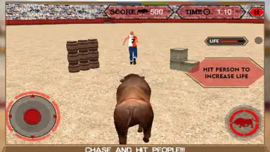 Captura de tela de Angry Bull Attack Arena Sim 3D 9