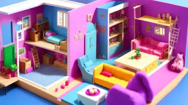 Captura de tela de Doll House Design: Girl Games 2