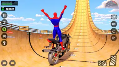 Captura de tela de Mega Ramp Stunt - Bike Games 1
