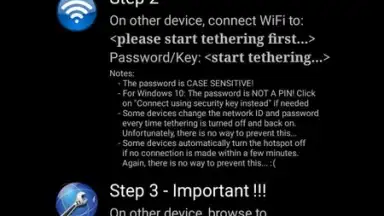Captura de tela de SecureTether WiFi 2