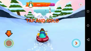 Captura de tela de Club Penguin Sled Racer 1