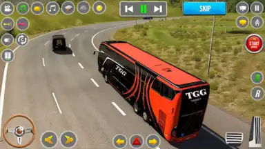 Captura de tela de Bus Driving: Real City Bus 5