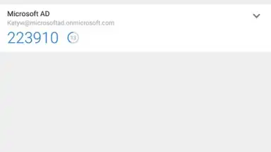 Captura de tela de Microsoft Authenticator 10