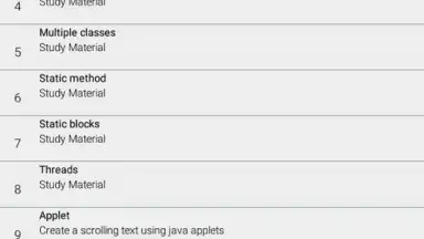 Captura de tela de Java Programs 1