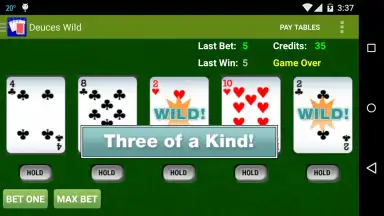 Captura de tela de Awesome Video Poker! 1