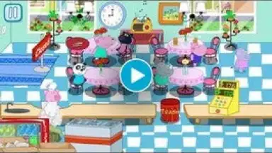 Captura de tela de Kids Cafe with Hippo 1