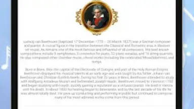 Captura de tela de Ludwig van Beethoven Music 2