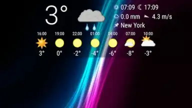 Captura de tela de Simple Time & Weather Widget 4