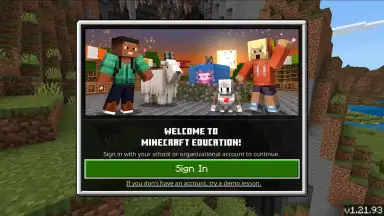Captura de tela de Minecraft Education 3