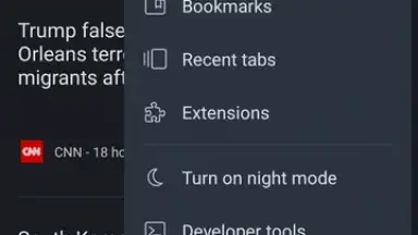 Captura de tela de Kiwi Browser 7