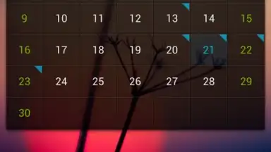 Captura de tela de GO Calendar Widget 6