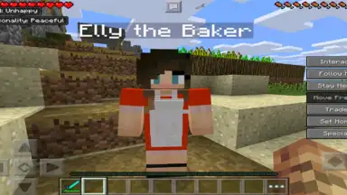 Captura de tela de Minecraft Comes Alive PE Mod 1