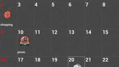 Captura de tela de dodol Calendar Widget 3