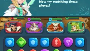 Captura de tela de Valiant Tales: Puzzle RPG 5