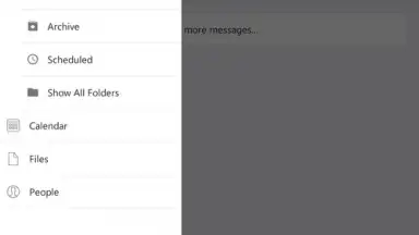 Captura de tela de Microsoft Outlook 6