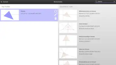 Captura de tela de GeoGebra 4