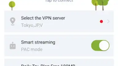 Captura de tela de SGreen VPN 1