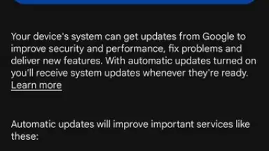 Captura de tela de Google Play services 2