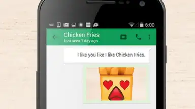 Captura de tela de Chicken Fries Keyboard 1