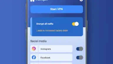 Captura de tela de NotVPN 2