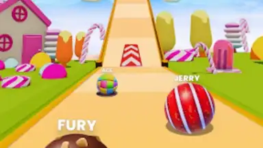 Captura de tela de Candy Ball Run - Rolling Games 5