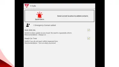 Captura de tela de V-Safe 7