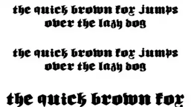 Captura de tela de Gothic Fonts 50 5