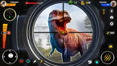 Captura de tela de Wild Dino Hunting Jungle Games 2