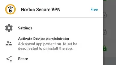 Captura de tela de Norton App Lock 3