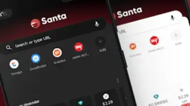 Captura de tela de Santa Browser 4
