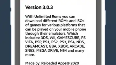 Captura de tela de Unlimited Roms 3