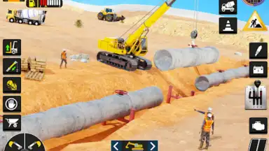 Captura de tela de City Road Construction Game 3D 3