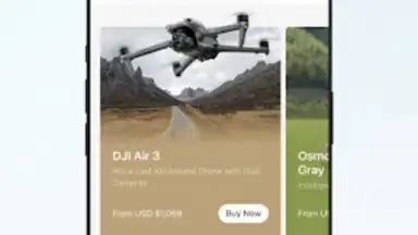Captura de tela de DJI Store 5