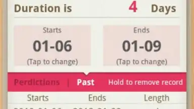 Captura de tela de Period Calendar 5