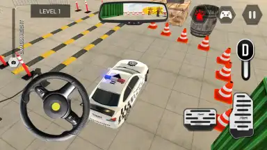 Captura de tela de Police Car Parking Simulator 4
