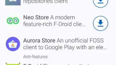 Captura de tela de F-Droid 16