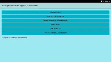 Captura de tela de kingroot Root Pro Guide 1