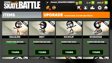Captura de tela de Stickman Skate Battle 8