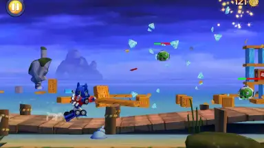 Captura de tela de Angry Birds Transformers 3