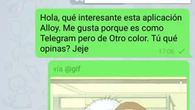 Captura de tela de Alloy -free messaging app 1